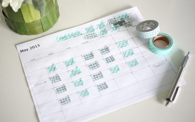 DIY Washi Tape Blog Planner