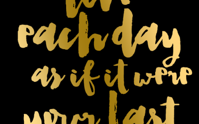 Inspiration – Live Each Day Typography