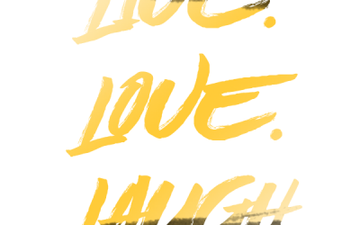 Inspire: Live. Love. Laugh. Typography